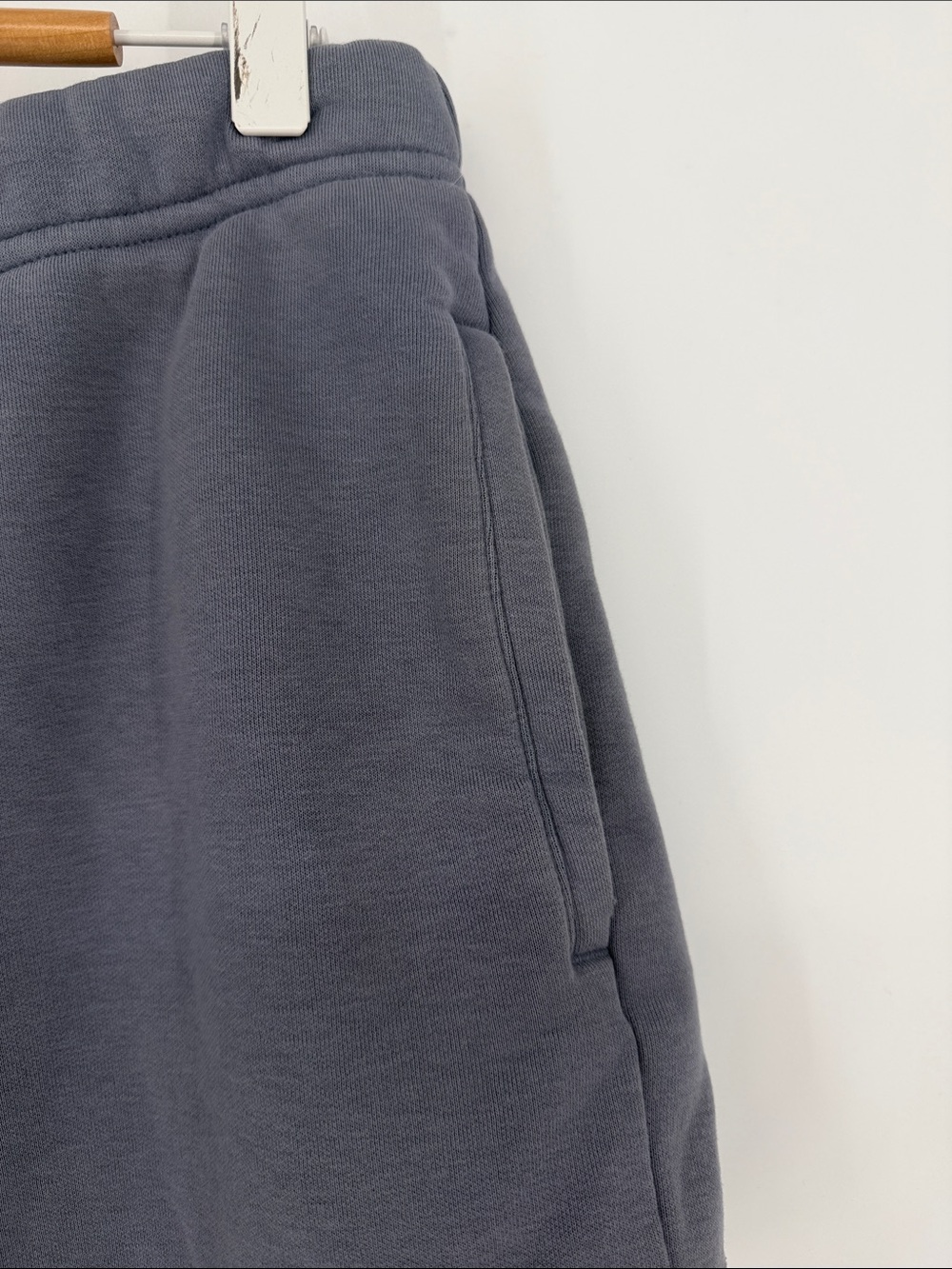 SKIMS Cotton Fleece Lounge Shorts Gray Small Cozy Drawstring Pockets - Picture 2 of 5